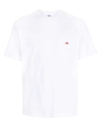 weißes T-Shirt mit einem Rundhalsausschnitt von Danton