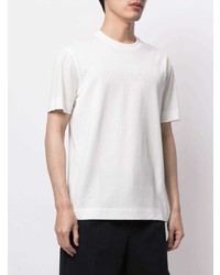 weißes T-Shirt mit einem Rundhalsausschnitt von Emporio Armani