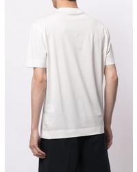 weißes T-Shirt mit einem Rundhalsausschnitt von Emporio Armani