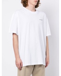 weißes T-Shirt mit einem Rundhalsausschnitt von Off-White