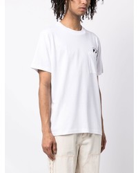 weißes T-Shirt mit einem Rundhalsausschnitt von Off-White