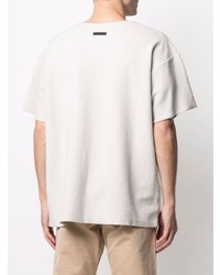 weißes T-Shirt mit einem Rundhalsausschnitt von Fear Of God