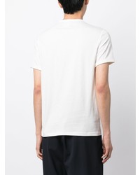 weißes T-Shirt mit einem Rundhalsausschnitt von Fred Perry