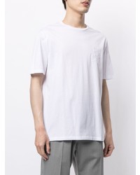 weißes T-Shirt mit einem Rundhalsausschnitt von Shanghai Tang