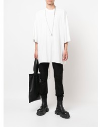 weißes T-Shirt mit einem Rundhalsausschnitt von Rick Owens DRKSHDW