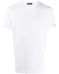 weißes T-Shirt mit einem Rundhalsausschnitt von DSQUARED2