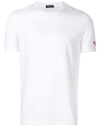 weißes T-Shirt mit einem Rundhalsausschnitt von DSQUARED2