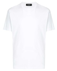 weißes T-Shirt mit einem Rundhalsausschnitt von DSQUARED2