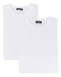 weißes T-Shirt mit einem Rundhalsausschnitt von DSQUARED2