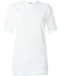 weißes T-Shirt mit einem Rundhalsausschnitt von Dsquared2
