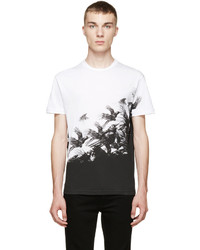 weißes T-Shirt mit einem Rundhalsausschnitt von DSQUARED2