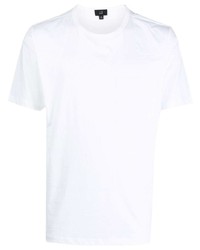 weißes T-Shirt mit einem Rundhalsausschnitt von Dunhill