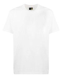 weißes T-Shirt mit einem Rundhalsausschnitt von DUOltd