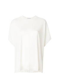 weißes T-Shirt mit einem Rundhalsausschnitt von Dusan