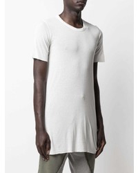 weißes T-Shirt mit einem Rundhalsausschnitt von Rick Owens