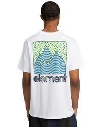 weißes T-Shirt mit einem Rundhalsausschnitt von Element