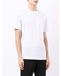 weißes T-Shirt mit einem Rundhalsausschnitt von Emporio Armani