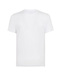 weißes T-Shirt mit einem Rundhalsausschnitt von Fendi