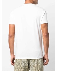 weißes T-Shirt mit einem Rundhalsausschnitt von Stone Island