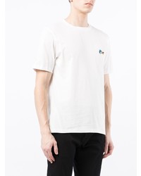 weißes T-Shirt mit einem Rundhalsausschnitt von Paul Smith