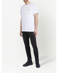 weißes T-Shirt mit einem Rundhalsausschnitt von Giuseppe Zanotti