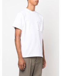 weißes T-Shirt mit einem Rundhalsausschnitt von Jacquemus