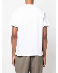 weißes T-Shirt mit einem Rundhalsausschnitt von Jacquemus