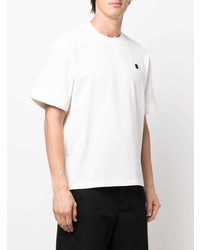 weißes T-Shirt mit einem Rundhalsausschnitt von Sacai