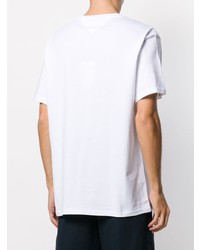 weißes T-Shirt mit einem Rundhalsausschnitt von Tommy Jeans