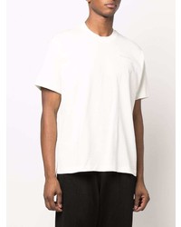 weißes T-Shirt mit einem Rundhalsausschnitt von Adidas By Pharrell Williams