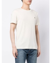 weißes T-Shirt mit einem Rundhalsausschnitt von Polo Ralph Lauren