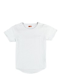 weißes T-Shirt mit einem Rundhalsausschnitt von EMILIO ADANI