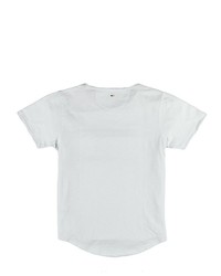weißes T-Shirt mit einem Rundhalsausschnitt von EMILIO ADANI