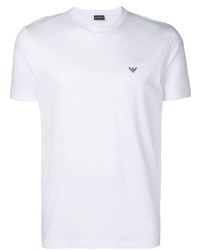 weißes T-Shirt mit einem Rundhalsausschnitt von Emporio Armani