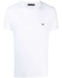 weißes T-Shirt mit einem Rundhalsausschnitt von Emporio Armani