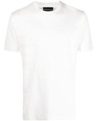 weißes T-Shirt mit einem Rundhalsausschnitt von Emporio Armani