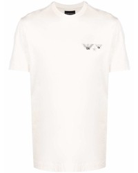 weißes T-Shirt mit einem Rundhalsausschnitt von Emporio Armani