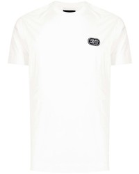 weißes T-Shirt mit einem Rundhalsausschnitt von Emporio Armani