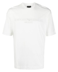 weißes T-Shirt mit einem Rundhalsausschnitt von Emporio Armani