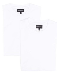 weißes T-Shirt mit einem Rundhalsausschnitt von Emporio Armani