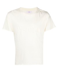 weißes T-Shirt mit einem Rundhalsausschnitt von ERL