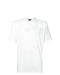 weißes T-Shirt mit einem Rundhalsausschnitt von Ermenegildo Zegna Couture