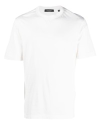weißes T-Shirt mit einem Rundhalsausschnitt von Ermenegildo Zegna