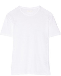 weißes T-Shirt mit einem Rundhalsausschnitt von Etoile Isabel Marant