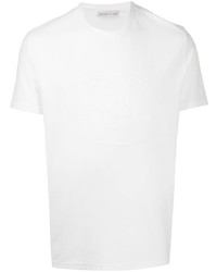 weißes T-Shirt mit einem Rundhalsausschnitt von Etro
