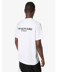 weißes T-Shirt mit einem Rundhalsausschnitt von 1017 Alyx 9Sm