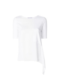 weißes T-Shirt mit einem Rundhalsausschnitt von Fabiana Filippi