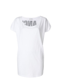 weißes T-Shirt mit einem Rundhalsausschnitt von Faith Connexion