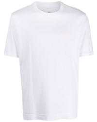 weißes T-Shirt mit einem Rundhalsausschnitt von Fedeli