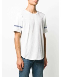 weißes T-Shirt mit einem Rundhalsausschnitt von Saint Laurent